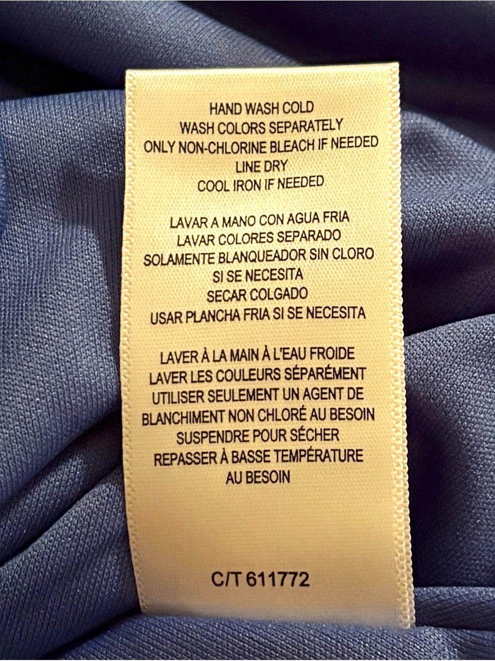 Zarr Collection Blue V-Neck Drop Waist Ruffle Hem Mini Dress Womens 8 Lined EUC - Picture 12 of 12
